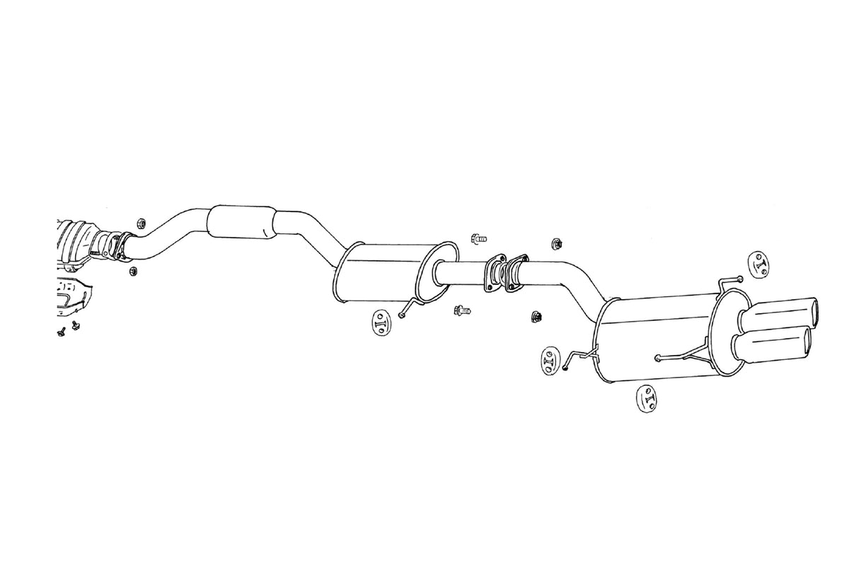 Fujitsubo Legalis R Exhaust - Nissan Cima 3.0 Turbo FHY33