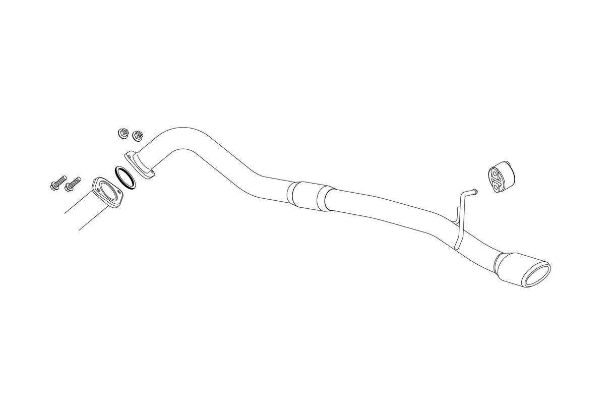 Fujitsubo A-S Exhaust - Toyota Hiace/Regiusace Dt GDH201V