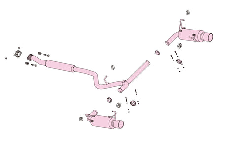 Fujitsubo A-R Exhaust - Subaru Legacy Touring Wagon 2.5/2.0 Gt BR9/BRG