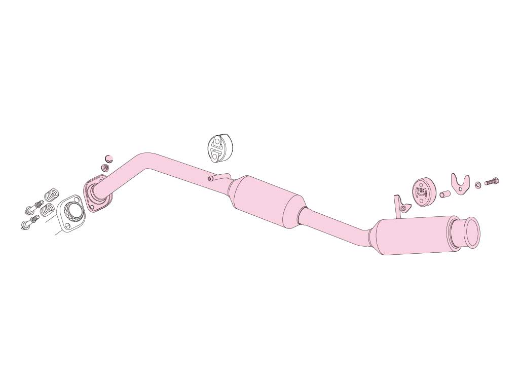 Fujitsubo A-R Exhaust - Toyota Prius 1.8 2WD Gs ZVW30
