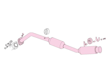 Fujitsubo A-R Exhaust - Toyota Prius 1.8 2WD Gs ZVW30