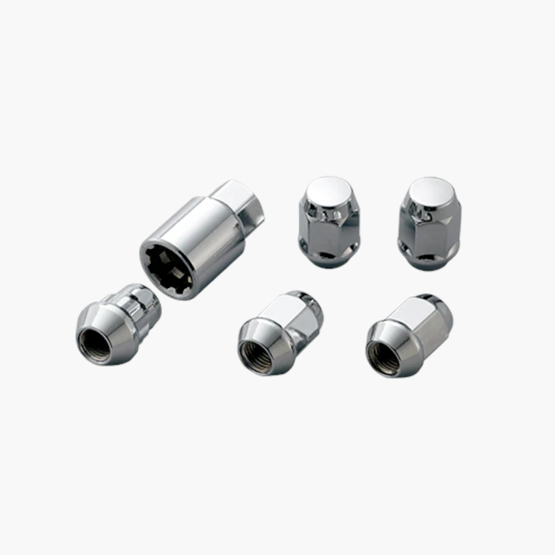Mugen Wheel Nut and Locker Set - M12x1.5, Silver