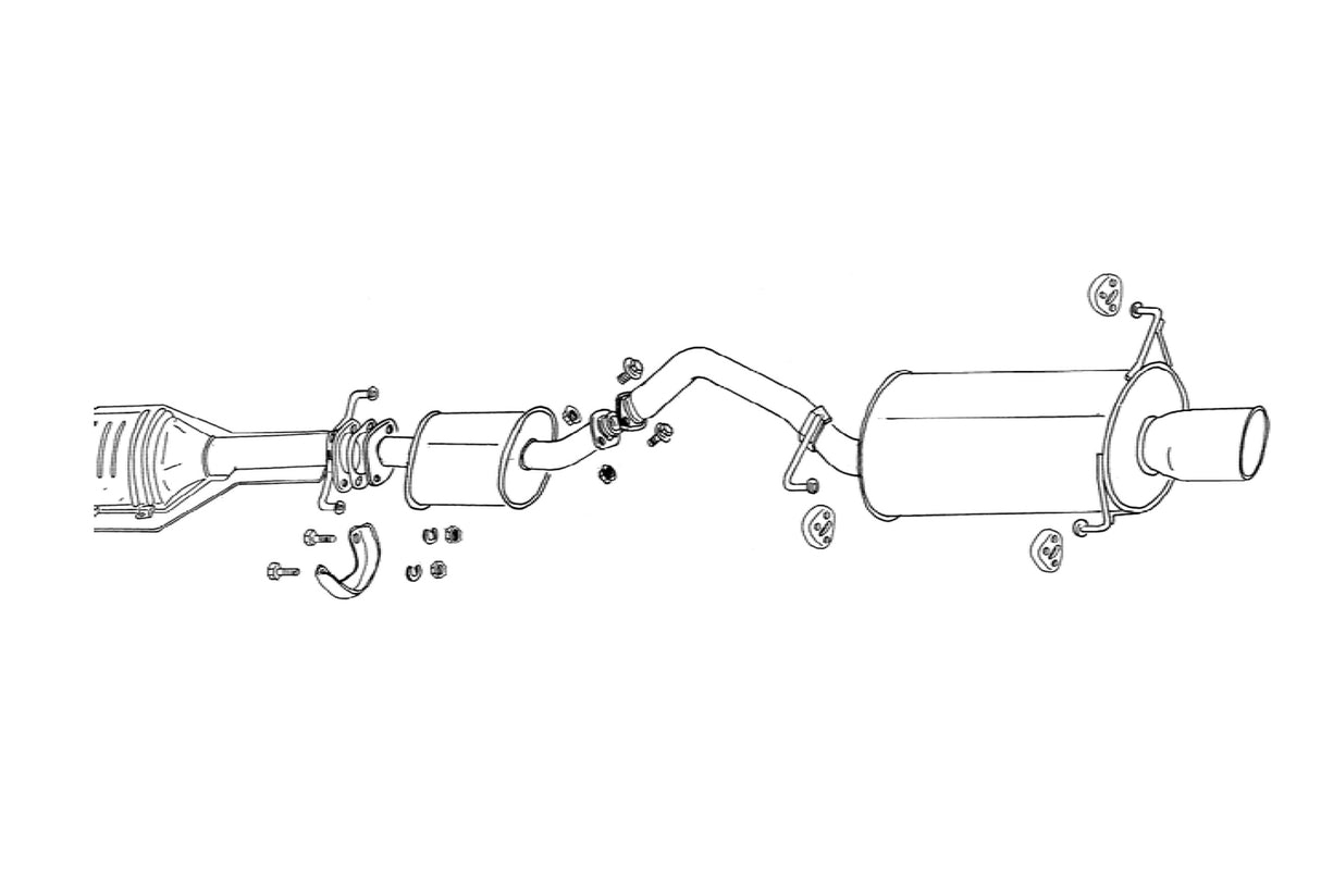 Fujitsubo Legalis R Exhaust - Toyota Estima Sc 2/4Wd TCR10/11/20/21W