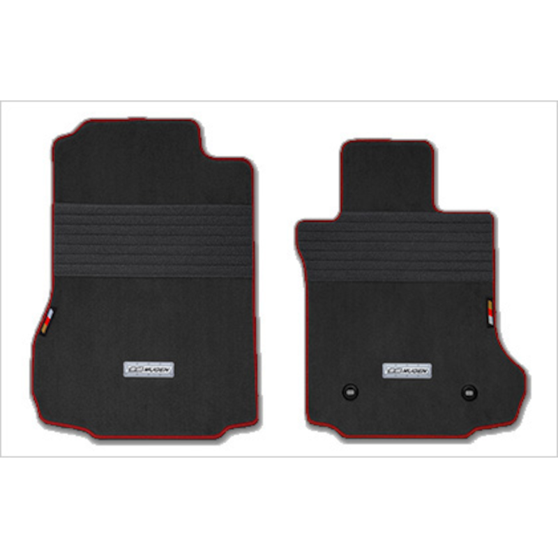 Juego de alfombrillas deportivas Mugen, color negro y rojo - S660 JW5