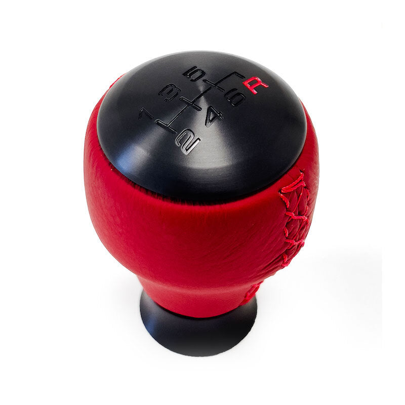 Honda Access Red Leather Shift Knob - Civic Type R FL5