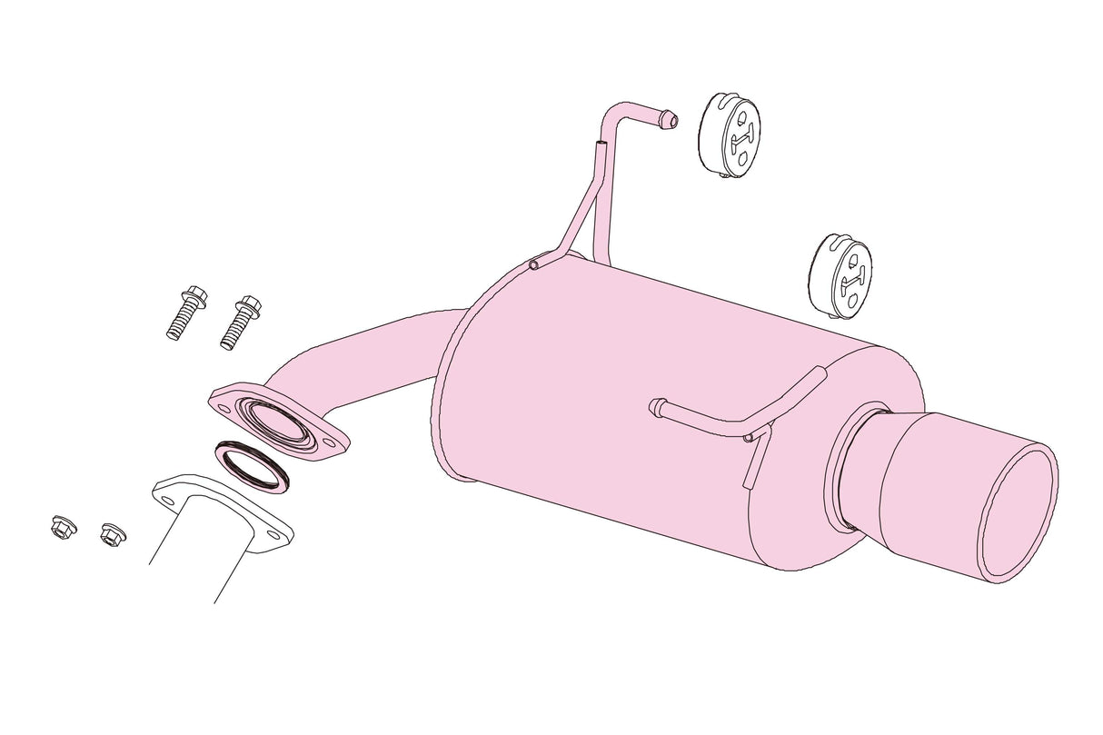 Fujitsubo A-S Exhaust - Subaru Forester 2.0 NA SJ5