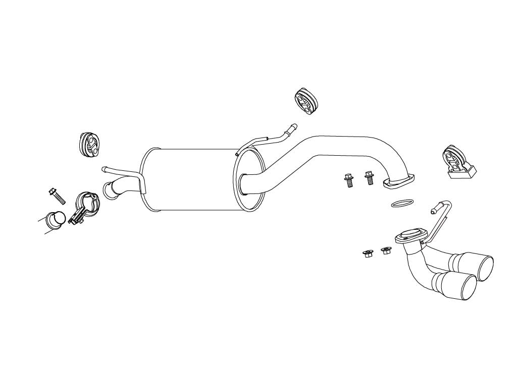 Fujitsubo Legalis K Typeⅱ Exhaust - Suzuki Cervo Turbo 2WD HG21S