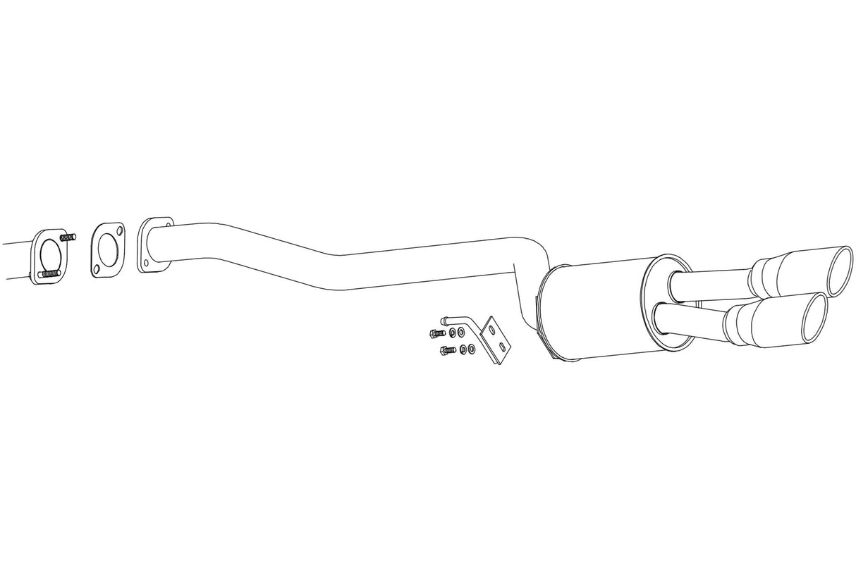 Fujitsubo A-S Exhaust - Nissan Elgrand Highwatstar E/NE/ME/MNE51