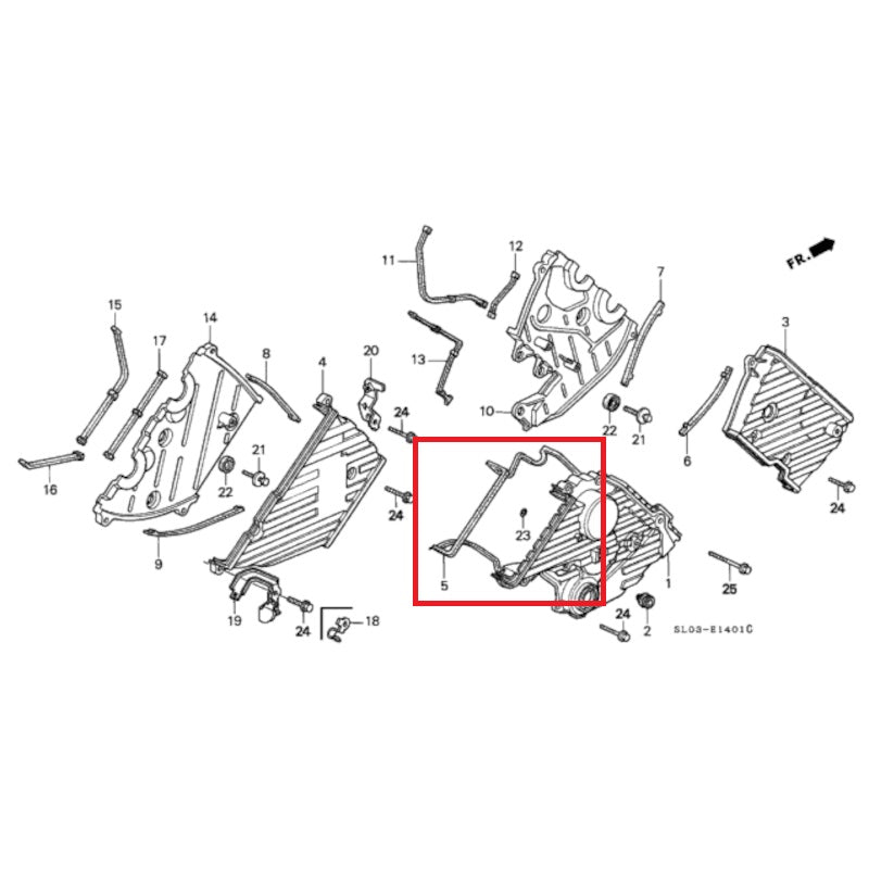 Honda Lower Timing Belt Cover Seal - NSX