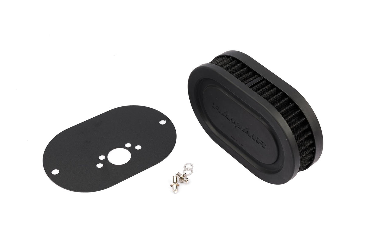 Ramair Pleated Carburettor Air Filter Baseplate to fit SU HS4, HIF4, HIF38 1.5in Mini Offset - 40mm