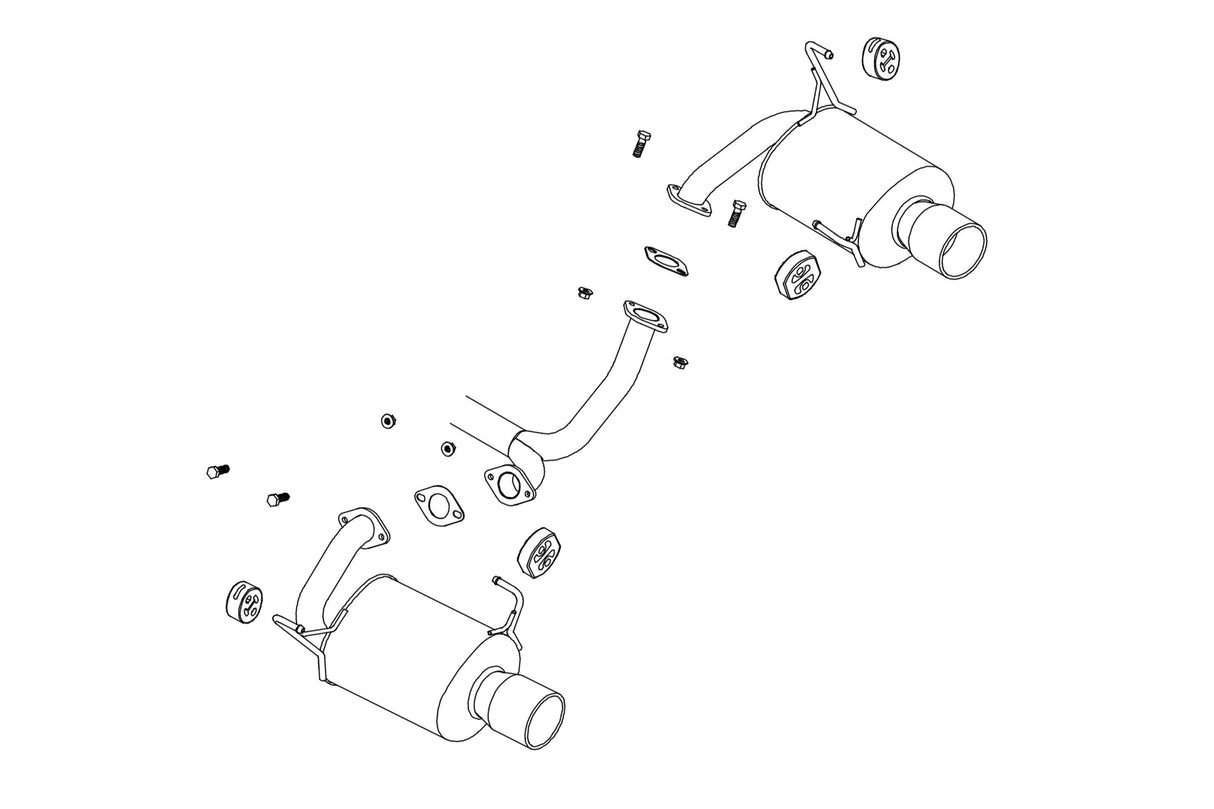 Fujitsubo A-S Exhaust - Subaru Legacy B4 Turbo BM9/BMG
