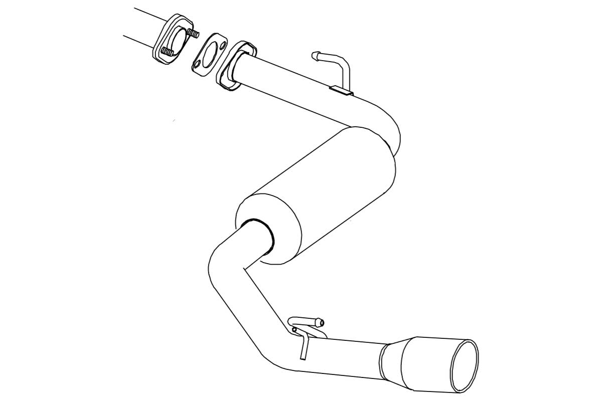 Fujitsubo A-S Exhaust - Nissan Serena 2.0 2WD C25