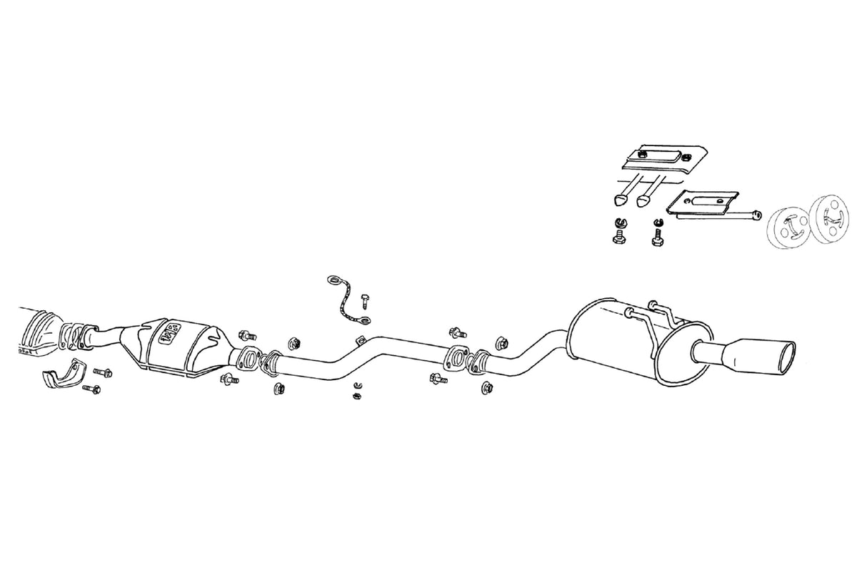 Fujitsubo Legalis R Exhaust - Toyota Sprinter Carib AE111G