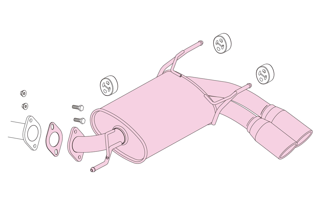 Fujitsubo A-S Exhaust - Subaru Impreza Sports GP2/GP3/GP7