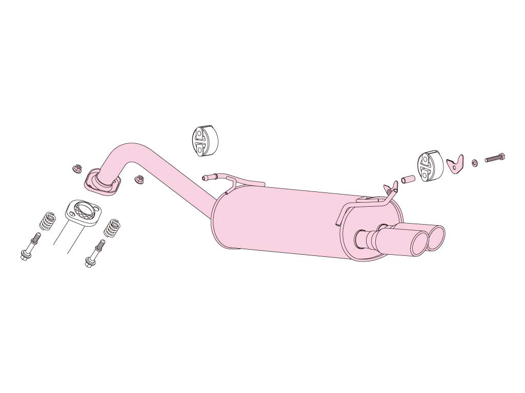 Fujitsubo A-S Exhaust - Toyota Corolla Fielder 1.8/1.5 ZRE142G/NZE141G