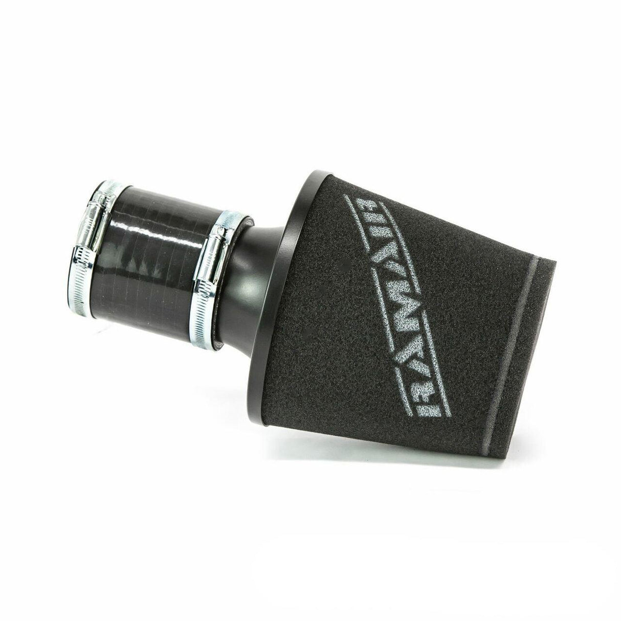 Ramair Ramair Small Foam Filter Aluminium Base 70mm (2.75inch) OD Black with Silicone Coupler