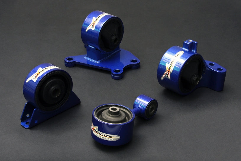Hardrace Hardened Engine Mounts, 4pc Set - Evo 7-9 USDM 6MT 03-08