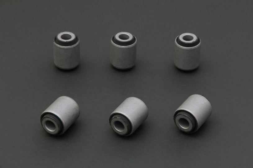 Hardrace Hardened Rubber Rear Toe Camber And Traction Link Bushes, 6pc Set - 200SX S13