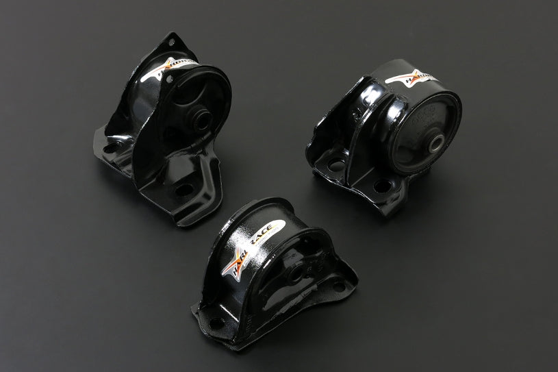 Hardrace Hardened Engine Mounts MT Without Front Mounts, 3pc Set - Civic EG / B16A / D16Z6