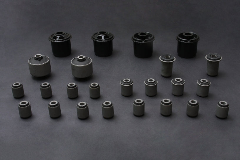 Hardrace Hardened Rubber Complete Bushes, 24pc Set - 200SX S13