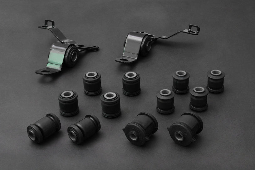 Hardrace Hardened Rubber Complete Bushes Kit, 14pc Set - Corolla 93-00