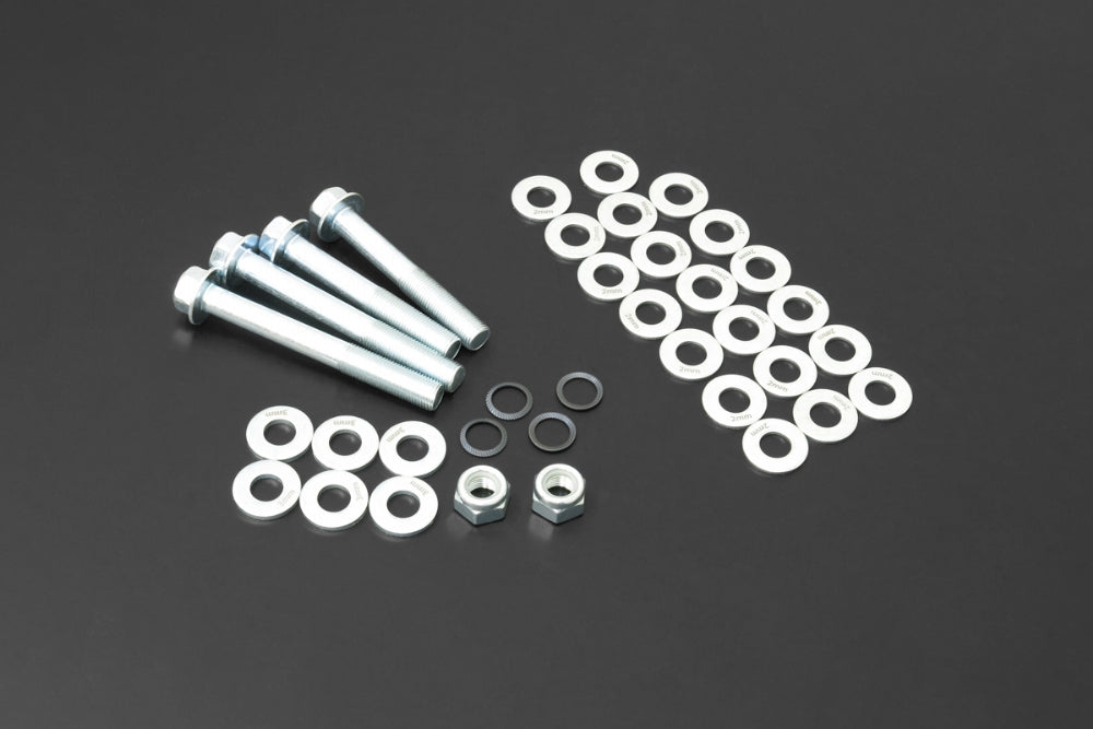 Hardrace Front Caster Adjusting Kit Caster -0~-2.5deg, 32pc Set - Civic 92-96 96-00 USDM, Acura Integra 94-01