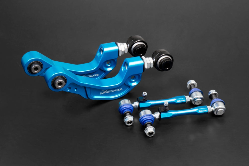 Hardrace Rear Camber Arm And Stabiliser Link Kit Hardened Rubber, 4pc Set - RX 22+