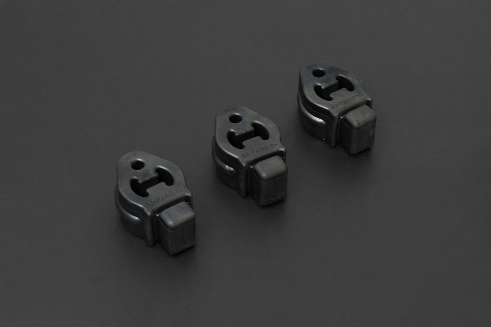 Hardrace Hardened Rubber Rear Exhaust Hanger, 3pc Set - Mazda3 Focus Mk2