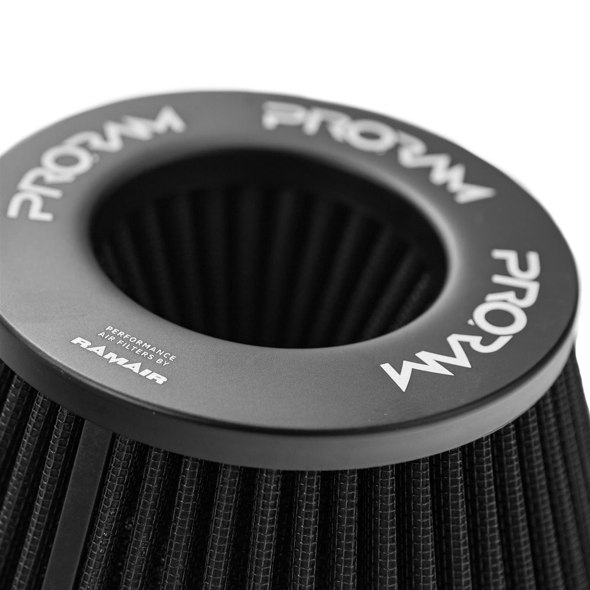 Ramair Ramair Pleated 80mm (3.1inch) ID Neck Medium Cone Air Filter with Velocity Stack and Coupling