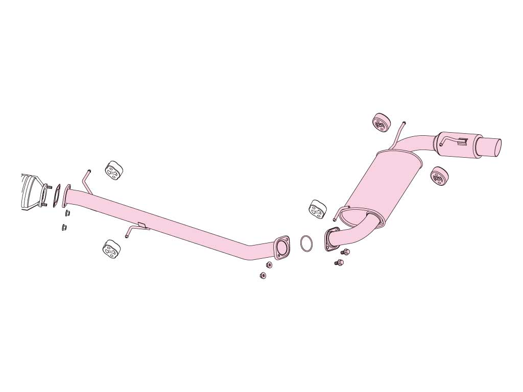 Fujitsubo Power Getter Exhaust - Mazda Eunos Roadster (MX-5) 1.6/1.8 NA6CE/NA8C