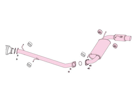 Fujitsubo Power Getter Exhaust - Mazda Eunos Roadster (MX-5) 1.6/1.8 NA6CE/NA8C