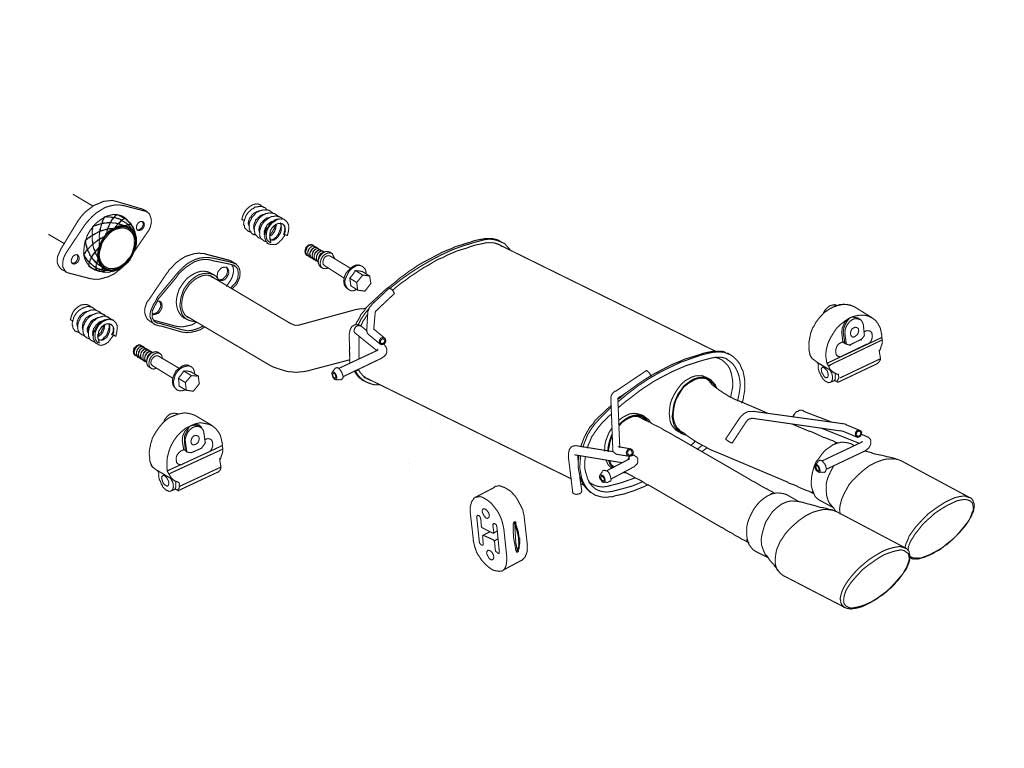 Fujitsubo Wagolis Exhaust - Honda Step Wgn 2.0 4Wd RG2
