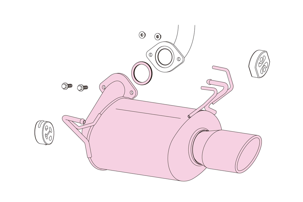 Fujitsubo A-S Exhaust - Subaru Legacy B4 2.5 NA BN9