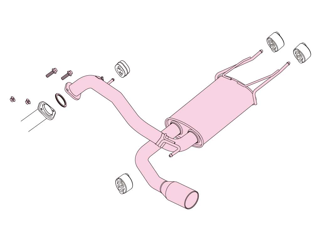 Fujitsubo A-S Exhaust - Mazda Mazda3 BLFFW