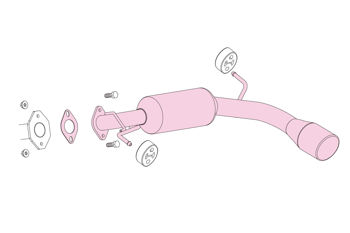 Fujitsubo A-S Exhaust - Subaru Impreza 1.5 2WD/4Wd GH2/3