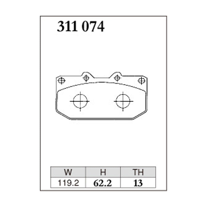 Dixcel Z Type Brake Pads - Front - VitGRMN NSP131 (4 pot)
