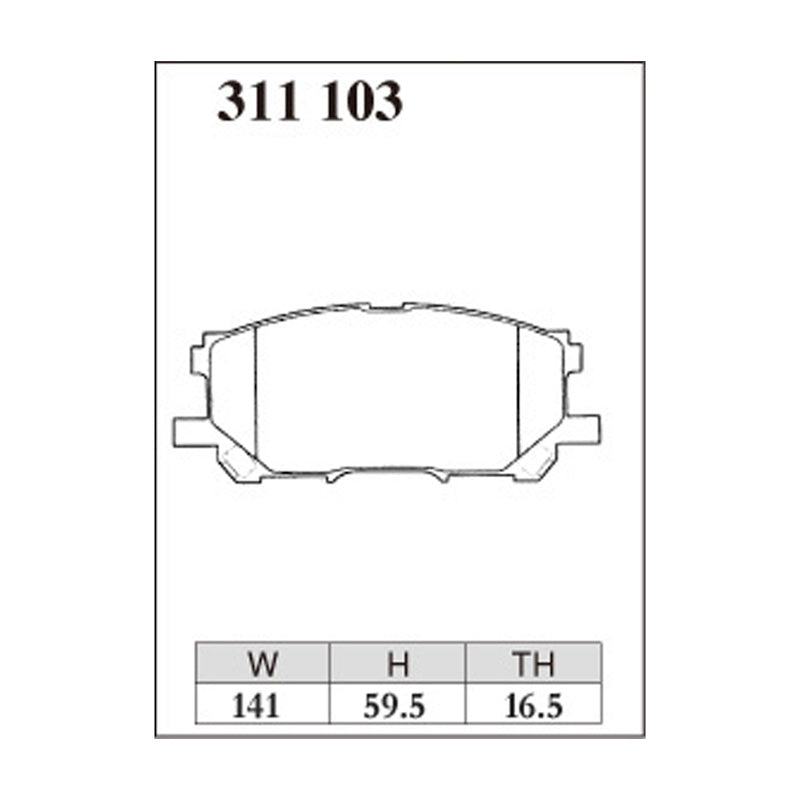 Dixcel Z Type Brake Pads - Front - Harrier MCU/ACU30 03/02-