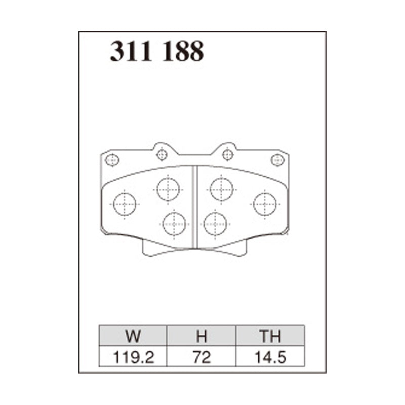 Dixcel Z Type Brake Pads - Front - Land Cruiser (80)