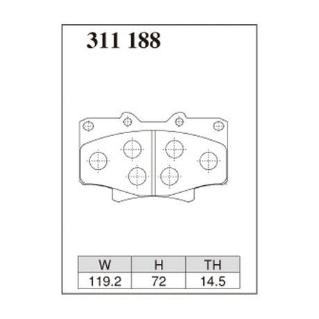 Dixcel ES Type Brake Pads - Front - Land Cruiser (80)