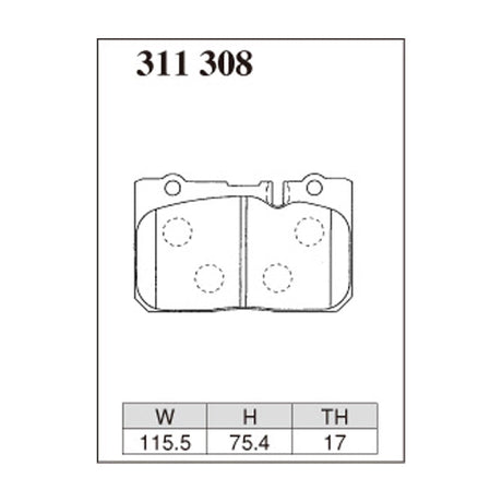 Dixcel Z Type Brake Pads - Front - Celsior UCF20/21