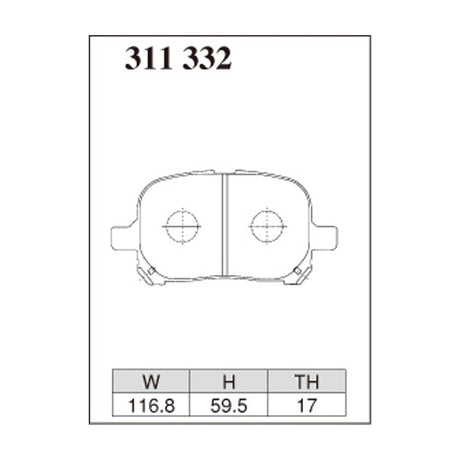 Dixcel Z Type Brake Pads - Front - WindeMCV20/21