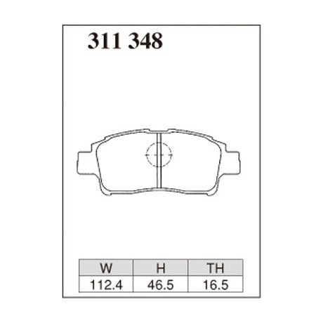 Dixcel ES Type Brake Pads - Front - Vit SCP10