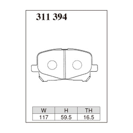 Dixcel ES Type Brake Pads - Front - ESTIMA MCR/ACR