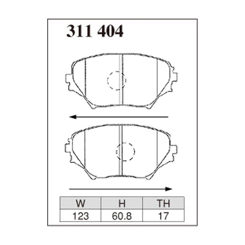Dixcel Z Type Brake Pads - Front - Rav4 J/L ACA20W/21w