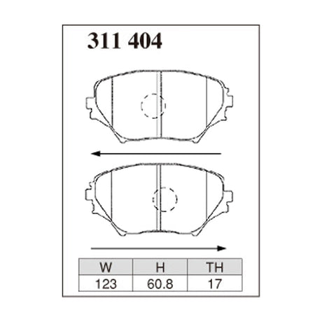 Dixcel Z Type Brake Pads - Front - Rav4 J/L ACA20W/21w
