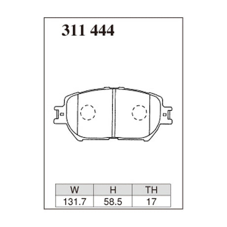 Dixcel Z Type Brake Pads - Front - Wadesh ANE10G ANE11W