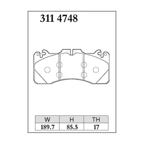 Dixcel Z Type Brake Pads - Front - Lexus LS460 Ver.s6pot
