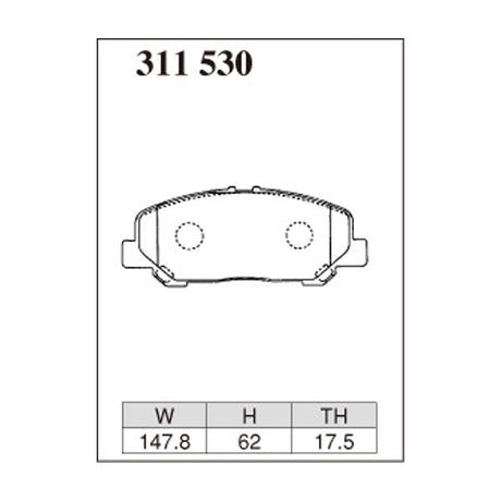 Dixcel Z Type Brake Pads - Front - Estmia ACR50/55W GSR50W/55