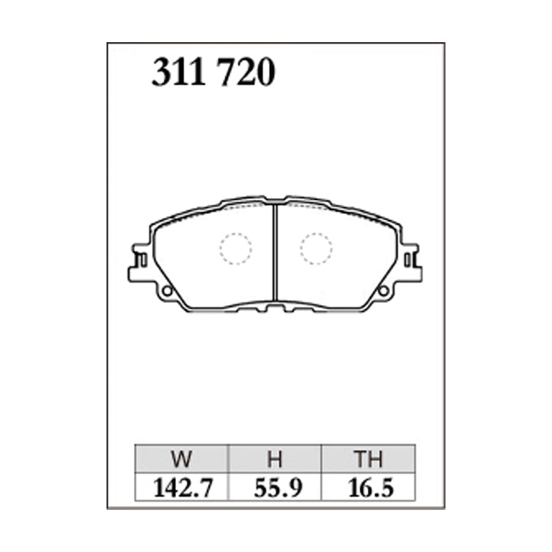Dixcel ES Type Brake Pads - Front - CAMRY AXVH70