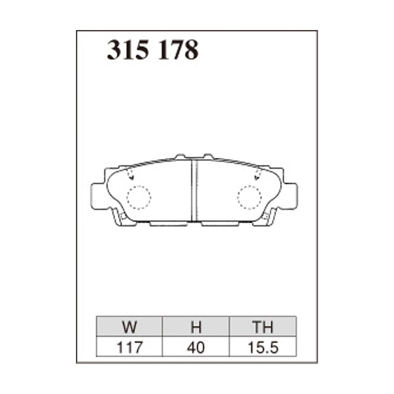 Dixcel Z Type Brake Pads - Rear - Celsior UCF10/11 (-92/8)